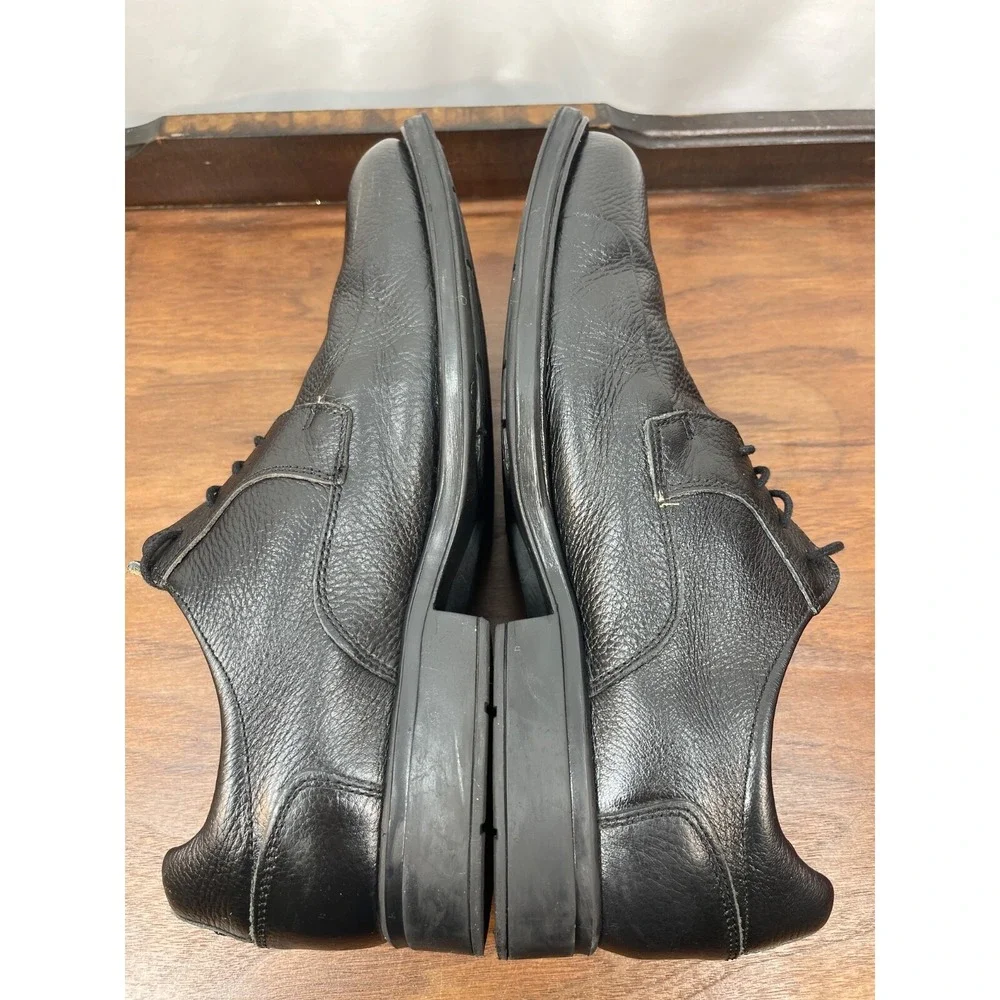 Men's Belvedere Baybridge Oxfords Sz 13 D Black Lace Dress Shoes Pebble Leather
